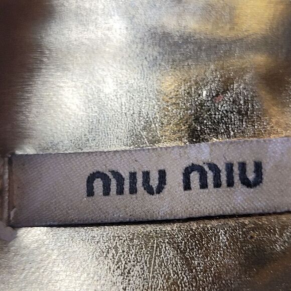 Miu Miu Multi-Color Patent Leather Platform Ankle Strap Sandals - Picture 7 of 9